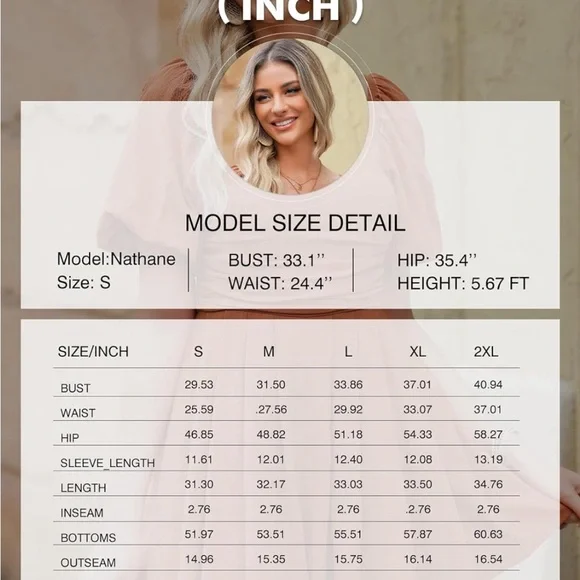 AlvaQ Women's Rompers Cute Puff Sleeve SZ Medium - Picture 6 of 11